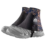 Azarxis Reflektierende Trail Low Gaiters Gamaschen mit UV-Schutz und Atmungsaktiv für Damen und Herren Wandern Klettern (Orange)