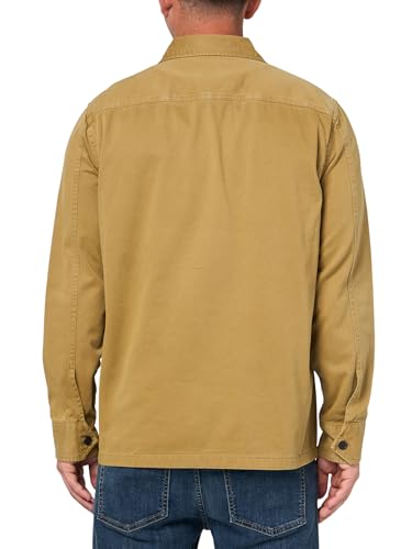 Image of BOSS Men's Twill Cargo Pocket Zip Up Overshirt