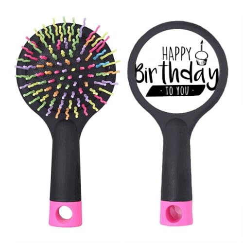 Brosse démêlante Happy Birthday Cake : brosse à cheveux design pour démêlage facile sur cheveux fins