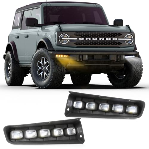 Ford Bronco Fog Lights for Modular Bumper, 30 LED Fog Lamps Compatible with 2021...