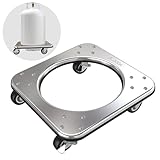 XIEEIX Movable Propane Cylinder Base, Fixed Propane Tank Tray with Brake Wheel, 5-30ib Gas Cylinder Fixed Shelf, Used for Gas Cylinder Consignment and Fixed Storage