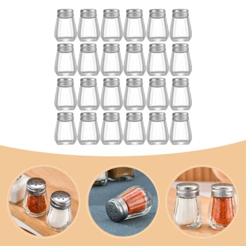 Mini flacons d'assaisonnement en verre rayures verticales pour une prise en main - 8