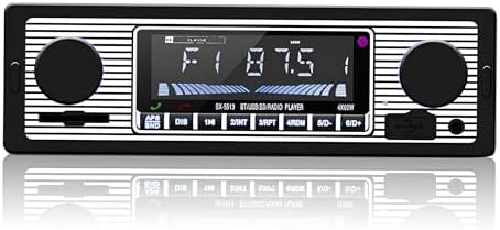 Car Stereo Bluetooth Car Radio with USB/SD/AUX Port,Remote Control 4 x 60W Audio FM Tuner Stereo Digital MP3 Player Handsfree Calling Autoradio
