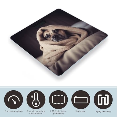 Báscula Digital de Baño Inteligente con Vidrio Templado miniatura 3
