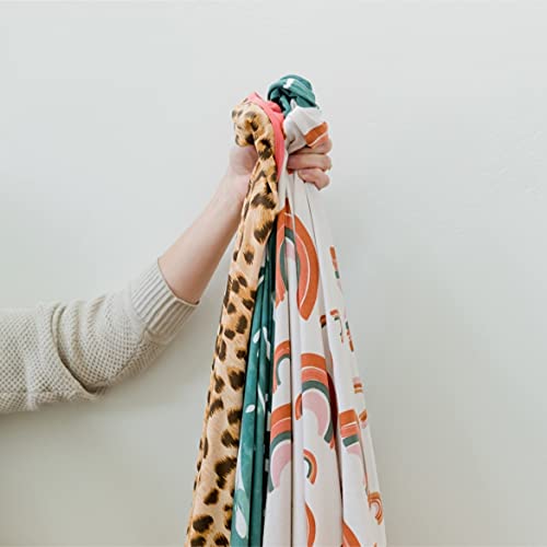 Soft Oversized Throw Blanket - Super Cozy Adult Size Large Swaddle Blankets For Bed, Sofa, Couch - Lightweight Jersey Knit Comfort Throws 57X72 Inch Long (Modern Boho Rainbow) #TOP7