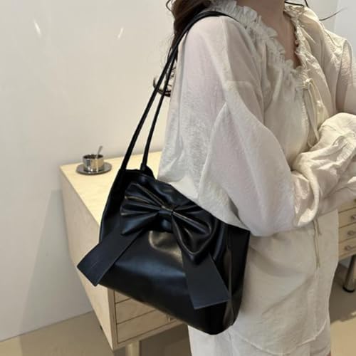 Shoulder Bags Solid Color Underarm Bags PU Hobo Bag Spacious Cute for Women Travel Shopping Daily Work3