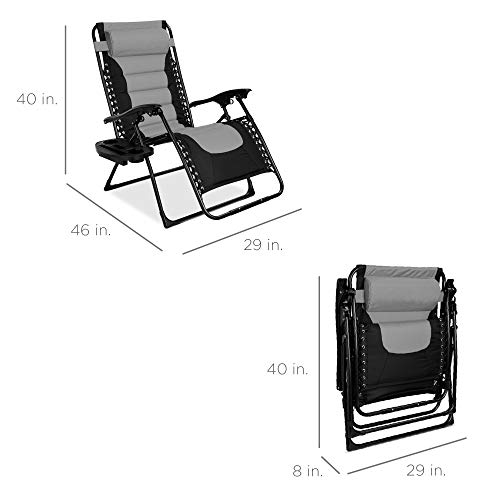 Best Choice Products SKY5965 Oversized Padded Zero Gravity Chair thumb #1
