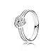 Produktbild Pandora Damen Ring Funkelnder Liebesknoten in silber mit Zirkonia Steinchen besetzt