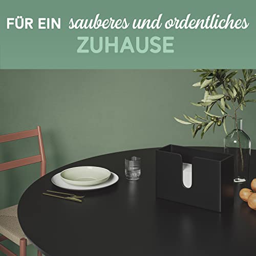 Nature Supplies Papierhandtuchspender aus Holz - Papierhandtuchhalter Mit Wandhalterung oder bei Tisch, für Papierhandtücher mit C-, Z- oder Interfold-Falzung