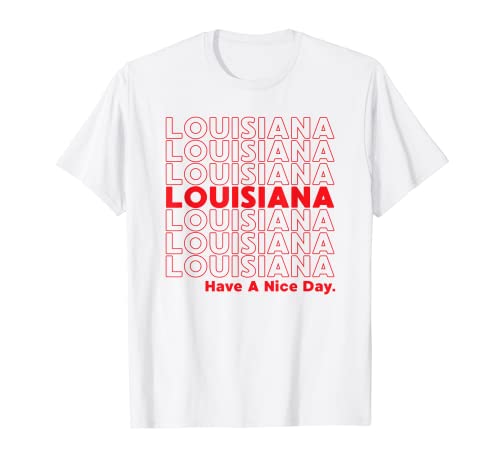 Louisiana - Bolsa de comestibles con texto en inglés "Thank You" Camiseta