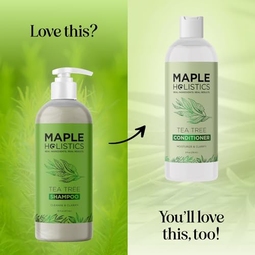 image for Maple Holistics Tea Tree Shampoo for Men and Women - Invigorating Tea 
