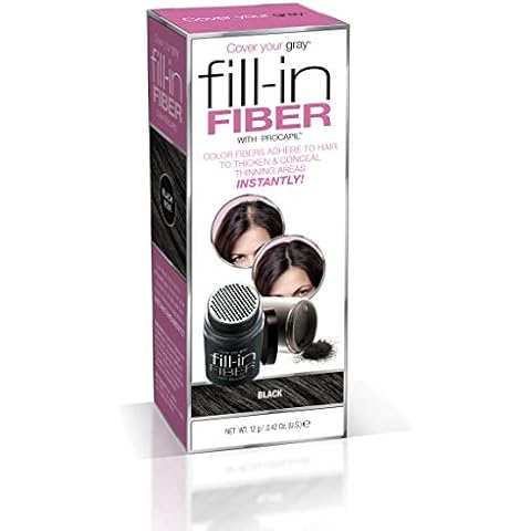 Cover Your Gray Pro Fill-In Fibers with Procapil - BLACK Cover