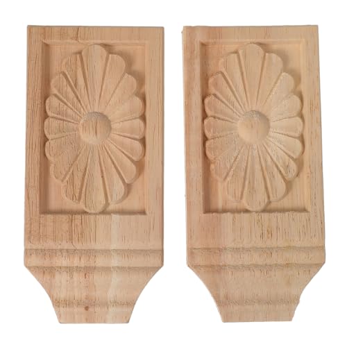 Ménsulas de madera tallada en relieve ornamental para terminaciones de armarios