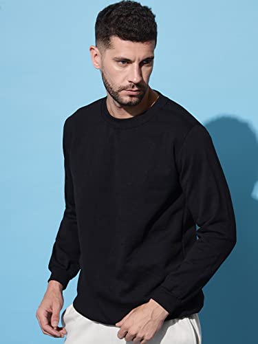 Image of SPUNN Men's Cotton Round Neck Full Sleeves Sweatshirt.