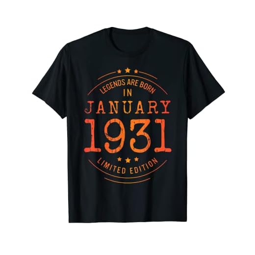 Cumpleaños Enero 1931 Edición Limitada Regalo January 1931 Camiseta