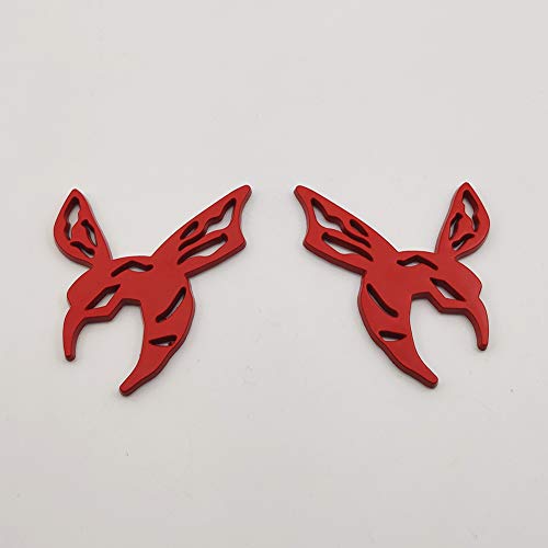Emblemas de coche de metal rojo estilo abeja para personalizar tuning 3