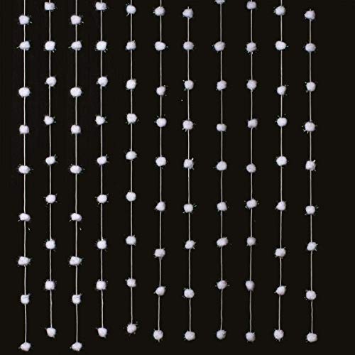 Rideau fils largeur 90 x 200 cm - Boules tissu pailletées Cover