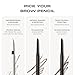 Morphe Nano Brow Pencil - Ultrafine Eyebrow Pencil for Hairlike Strokes - Precision Eye Makeup with Spoolie Brush for Natural Definition and Long-Lasting Wear - Java (0.001 oz)