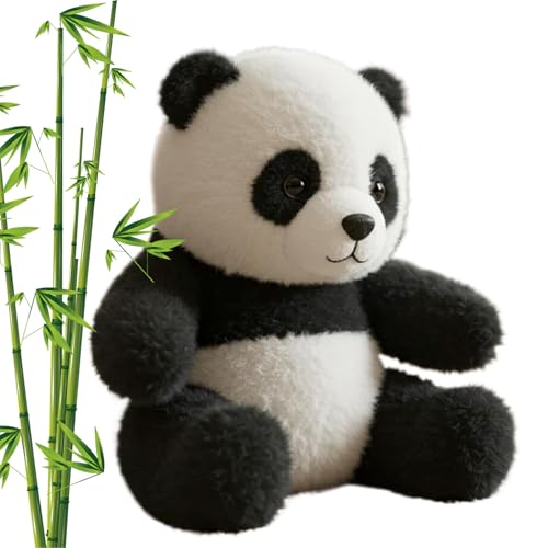 Peluche de panda réaliste pour câlin de sommeil réparateur et moments de détente