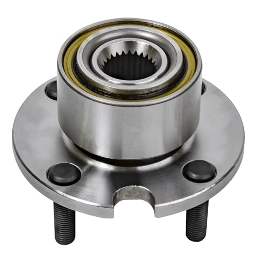 Image of Detroit Axle - 2pc Front Wheel Bearing Hubs for Dodge Daytona Charger Shadow Chrysler Lebaron Dynasty Plymouth Voyager Caravelle Acclaim, Wheel Bearing and Hubs Assembly Replacement