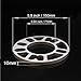 AotoKoop 10mm Wheel Spacers, for PCD 4x100 4x108 4x100 5x100 5x108 5x110 5x112 5x114.3 5x115 5x120 5x4.5 5x4.75 4 Lug and 5 Lug Wheels Rims Vehicle, Thickness 3/8 inch Wheel Spacer Universal