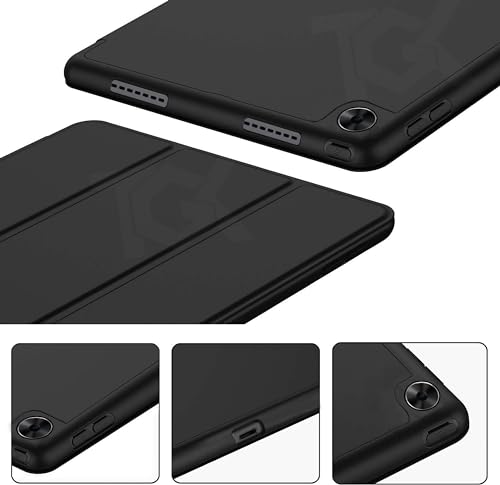 Image of TGK Trifold Flip Case Cover for realme Pad 10.4 inch Black Smart Flexible with Pencil Holder