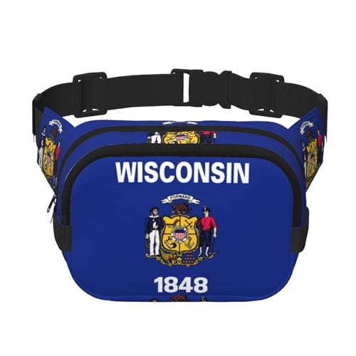 Sac banane Wisconsin pour course à pied et chasse avec ceinture réglable