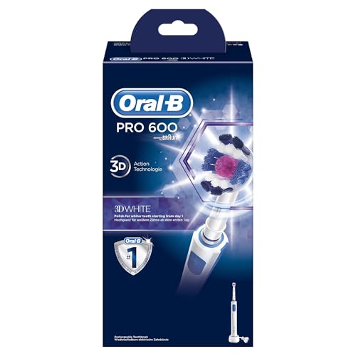 Oral-B Pro 600 3D White Spazzolino Elettrico,Edizione Braun