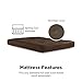 DHP 6-inch Coil Futon Full Size Mattress (only), Brown