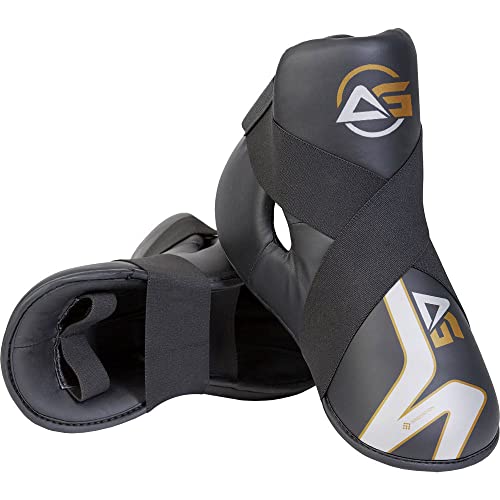 Semi Contact Kick Boxing Cut Boots, imbottitura in schiuma per bambini Taekwondo, protezione piedi Karate Sparring (nero) Semi Contact Kick Boxing Cut Boots, imbottitura in schiuma per bambini Taekwondo, protezione piedi Karate Sparring (nero)