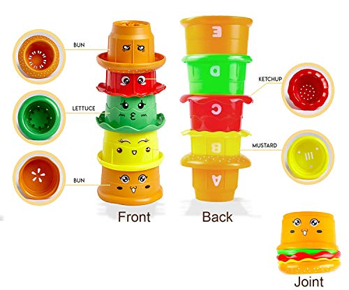 Baby Bath Toy -Waterfall Water Station With 5 Stackable Cups By Enhance Your Baby’s Thinking Ability And Creativity Great Toy For Boys - Girls-Toddlers #TOP3