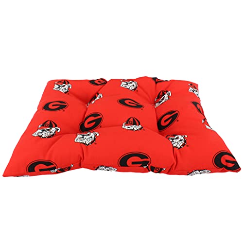 Image of College Covers Everything Comfy Georgia Bulldogs Rocker Pad - Chair Cushion