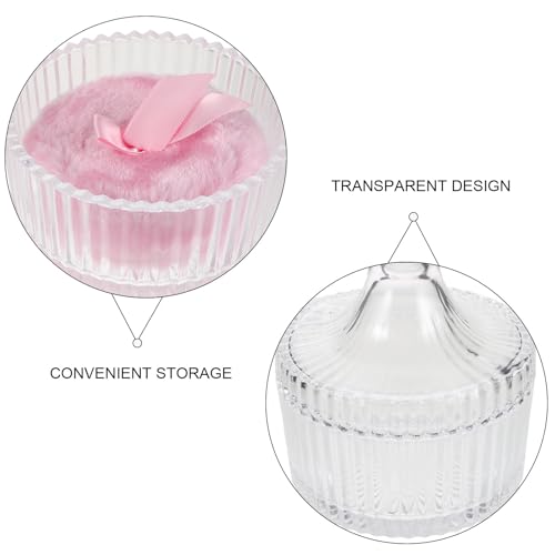 Set maquillage houppette peluche Zerodeko : applicateur doux visage et corps