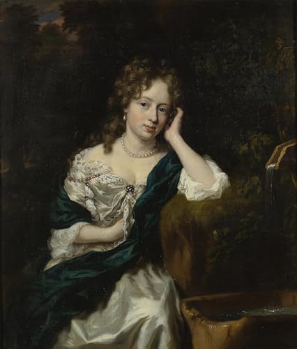 Portrait de femme par Nicolaes Maes Impression haut de gamme style Graffiti Art Moderne 60x90cm