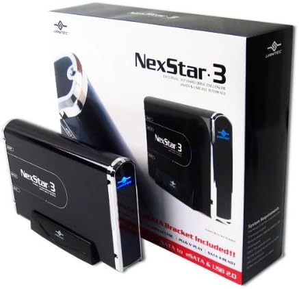 Vantec NexStar 3 NST-360SU-BK External Hard Drive Enclosure (Onyx Black)