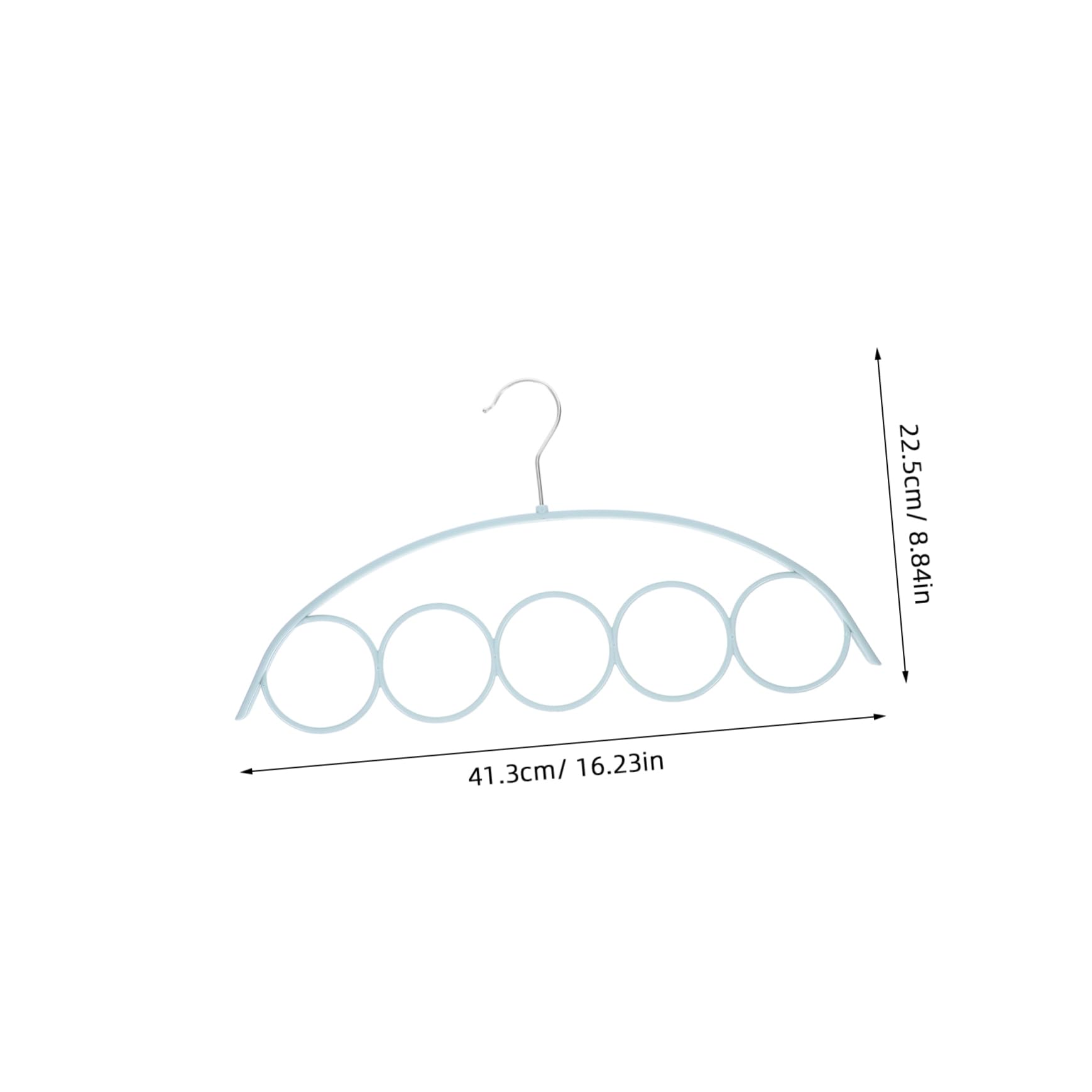 FONDOTIN 4pcs Slip Scarf Hangers Closet Organizer Metal Clothing Hangers for Scarves Belts and Accessories Compact Storage for Home Wardrobe Organization