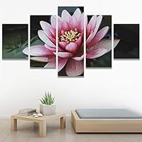 SIGNWIN 5 Panel Canvas Wall Art Flora Snapshot for Home Decorations Ready to Hang - 60