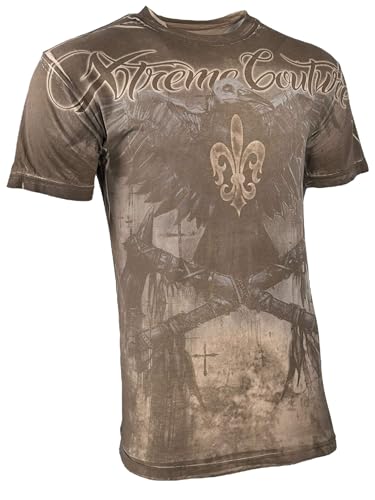 Xtreme Couture by Affliction Darkside T-shirt pour homme, sable, Taille XL – vue 7