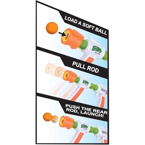 Image of ToyBharat Sports Gun Toys for Kids 5 Years | Fun Target Shooting Blaster Gun with 5 Soft Foam Bullets | Blaze Storm Hot Fire Toy Gun for Boys, Girls, Teen, Adults | Birthday Gift - Made in India