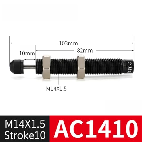 Amortiguador hidráulico autoajustable de acero al carbono modelo AC1410 3