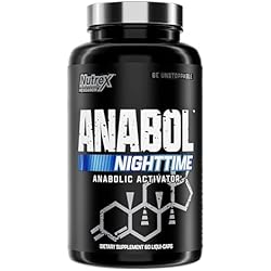 Nutrex Research Anabol Nighttime Sleep Support Supplement and Anabolic Muscle Builder for Men Post Workout Recovery Strength and Muscle Growth Capsules Count 60
