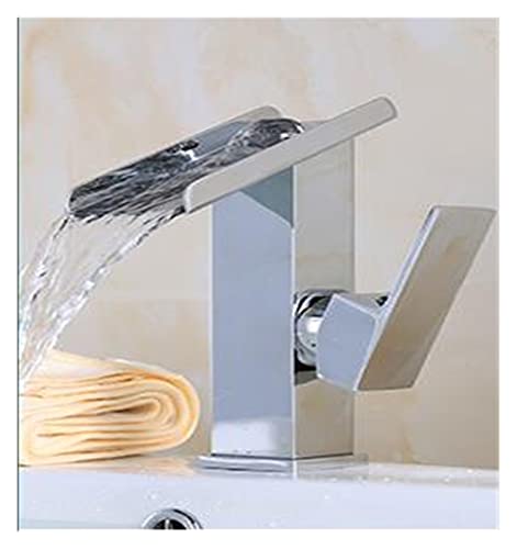 Robinet de lavabo en laiton massif avec finition chromée et mécanisme monocommande - 2