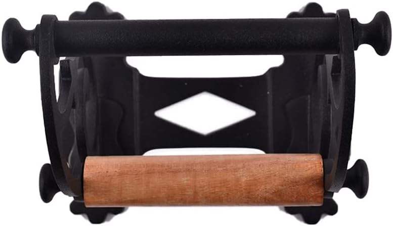 Renovators Supply Manufacturing Toilet Paper Holder Stand Wall Mount 6.5 in.Black Aluminum Toilet Paper Roll Holder with Mounting Hardware