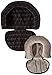 JJ Cole - Head Support, Newborn Head and Neck Support for Car Seat and Stroller, Designed to Adjust with Age, Grey Herringbone, Birth and Up