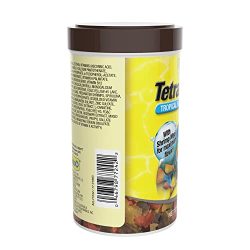 Tetra Tetramin Plus Tropical Flakes 2.2 Ounces, Nutritionally Balanced Fish Food, With Added Shrimp #TOP2
