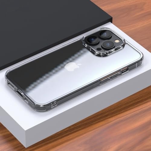 Étui rigide transparent pour iPhone 15 évite le jaunissement et protège des chutes