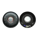 Material: Kunststoff WNJ-TOOL, 2 stücke Headset Treiber 40mm Kopfhörer Lautsprechereinheit 118DB Lautsprecher Reparaturteile 32Ohm Full Range Lautsprecher Weißer Magnet