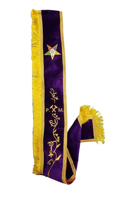 Masonic Order of Eastern Star OES complete Sash (PM Sash)