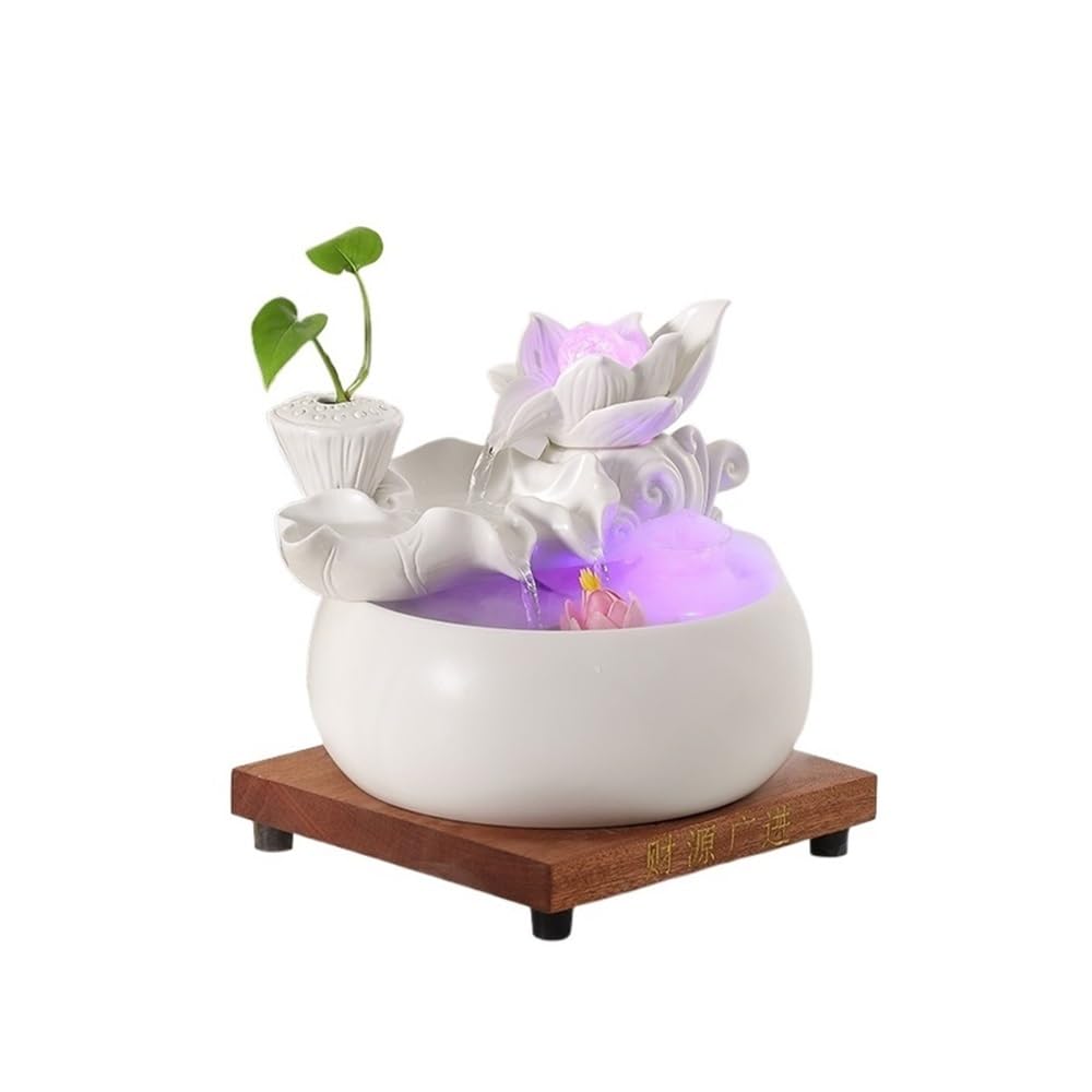 Fuente de Escritorio contra el Estrés con Pecera y Bola Feng Shui