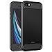JETech Case for iPhone SE iPhone 5s iPhone 5 Protective Cover with Shock-Absorption and Carbon Fiber Design (Black)